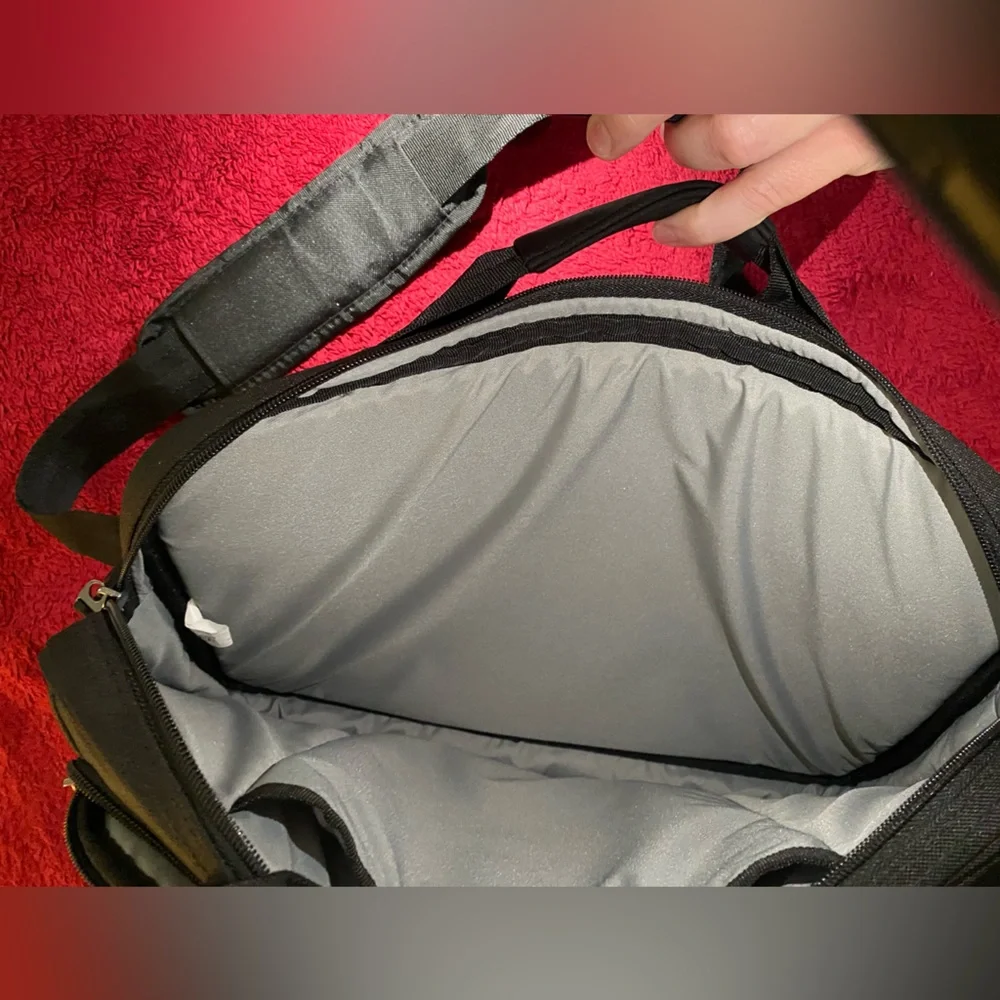 Elegant Black Quilted Laptop Bag for Men
